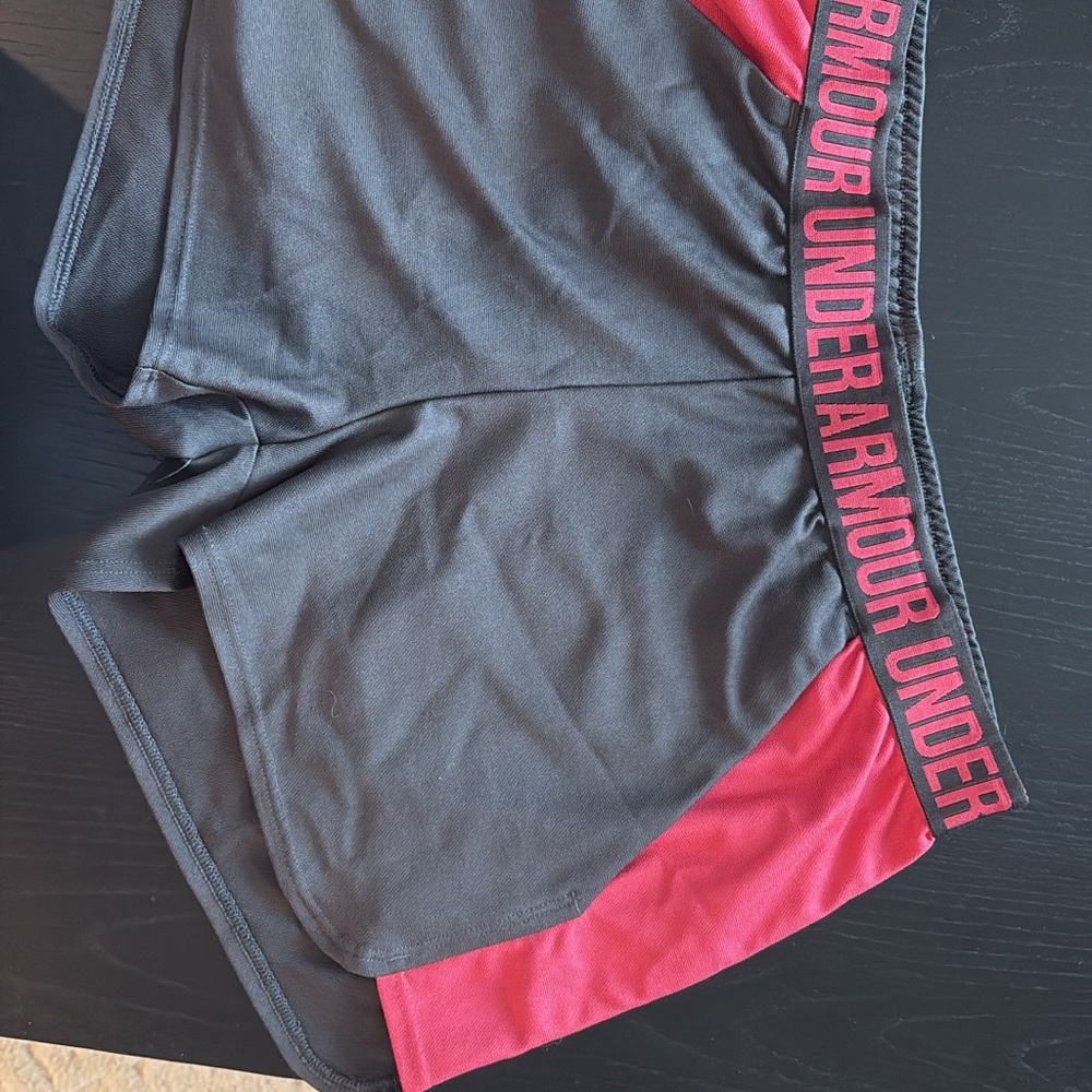 Under Armour Charcoal and Crimson Shorts